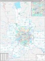 Minneapolis St. Paul Bloomington Metro Area Wall Map
